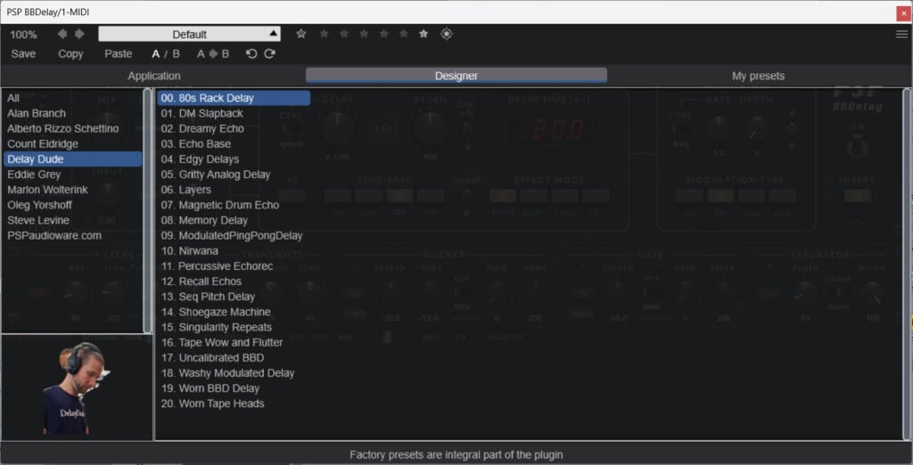PSP Audio BBD Delay Plugin 